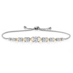 Bracelet in 925 Sterling Silver and 10K Yellow Gold
