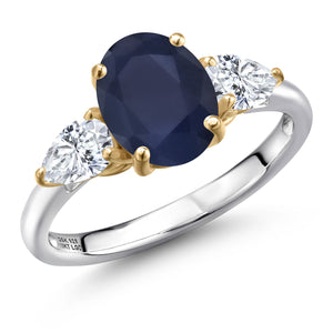 Ring in 925 Sterling Silver and 10K Yellow Gold