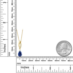 Pendant in 14K Two Tone Gold