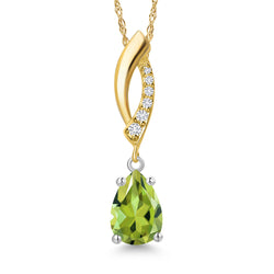 Pendant in 14K Two Tone Gold