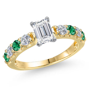 Ring in 14K Two Tone Gold