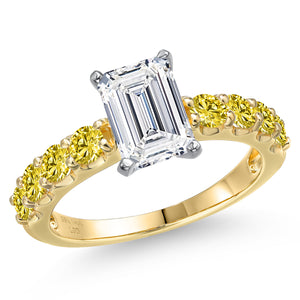 Ring in 14K Two Tone Gold