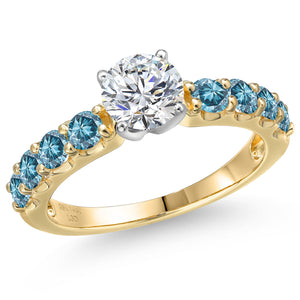 Ring in 14K Two Tone Gold