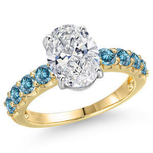 Ring in 14K Two Tone Gold