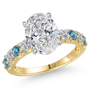 Ring in 14K Two Tone Gold