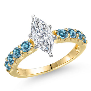Ring in 14K Two Tone Gold