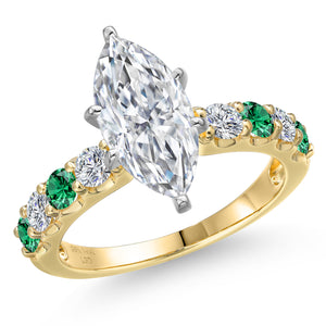 Ring in 14K Two Tone Gold