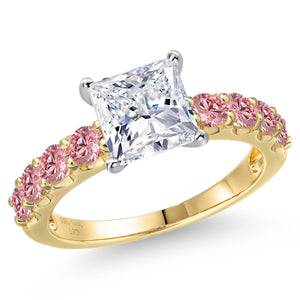 Ring in 14K Two Tone Gold