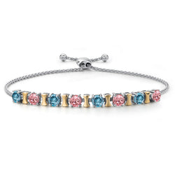 Bracelet in 925 Sterling Silver and 10K Yellow Gold