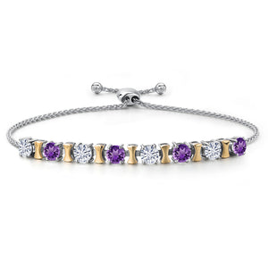 Bracelet in 925 Sterling Silver and 10K Yellow Gold