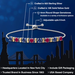 Bracelet in 925 Sterling Silver and 10K Yellow Gold