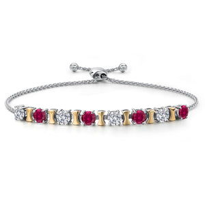 Bracelet in 925 Sterling Silver and 10K Yellow Gold