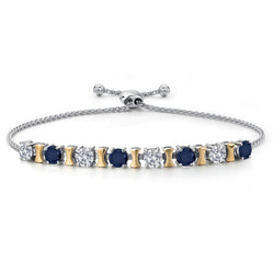 Bracelet in 925 Sterling Silver and 10K Yellow Gold