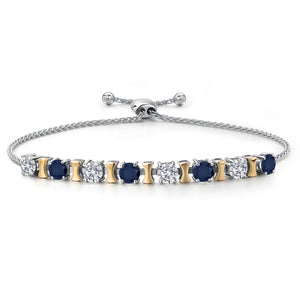 Bracelet in 925 Sterling Silver and 10K Yellow Gold