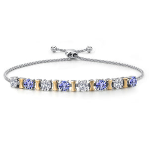 Bracelet in 925 Sterling Silver and 10K Yellow Gold