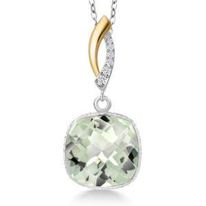 Pendant in 925 Sterling Silver and 10K Yellow Gold