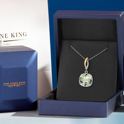 Pendant in 925 Sterling Silver and 10K Yellow Gold