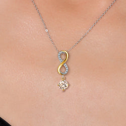 Pendant in 925 Sterling Silver and 10K Yellow Gold