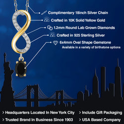 Pendant in 925 Sterling Silver and 10K Yellow Gold