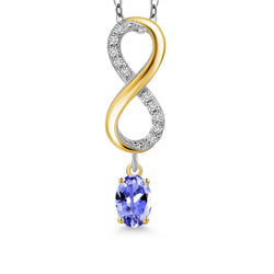 Pendant in 925 Sterling Silver and 10K Yellow Gold