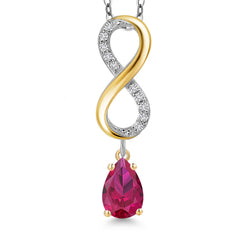 Pendant in 925 Sterling Silver and 10K Yellow Gold