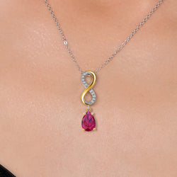Pendant in 925 Sterling Silver and 10K Yellow Gold