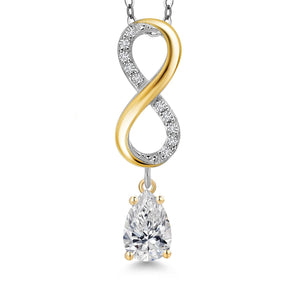 Pendant in 925 Sterling Silver and 10K Yellow Gold