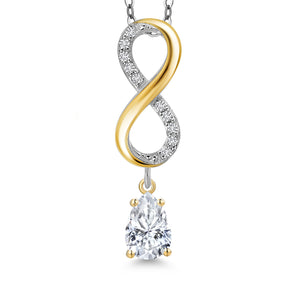 Pendant in 925 Sterling Silver and 10K Yellow Gold