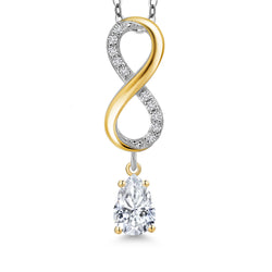 Pendant in 925 Sterling Silver and 10K Yellow Gold