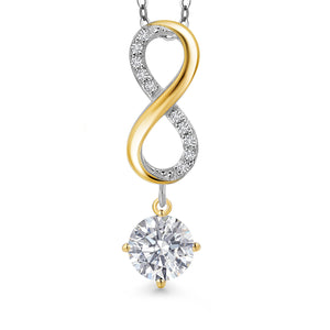 Pendant in 925 Sterling Silver and 10K Yellow Gold
