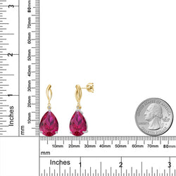 Earrings in 925 Sterling Silver and 10K Yellow Gold