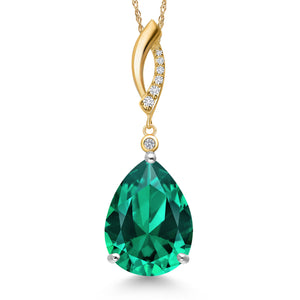 Pendant in 925 Sterling Silver and 10K Yellow Gold