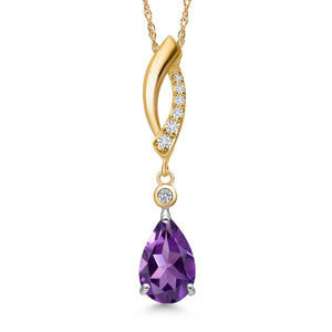 Pendant in 925 Sterling Silver and 10K Yellow Gold
