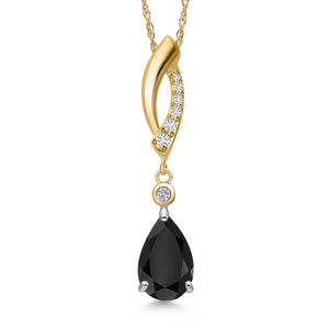 Pendant in 925 Sterling Silver and 10K Yellow Gold