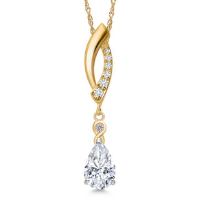Pendant in 925 Sterling Silver and 10K Yellow Gold