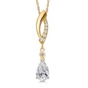 Pendant in 925 Sterling Silver and 10K Yellow Gold