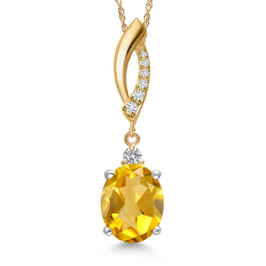Pendant in 925 Sterling Silver and 10K Yellow Gold