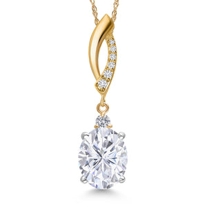 Pendant in 925 Sterling Silver and 10K Yellow Gold