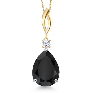 Pendant in 925 Sterling Silver and 10K Yellow Gold