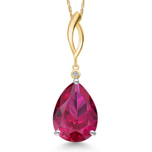 Pendant in 925 Sterling Silver and 10K Yellow Gold