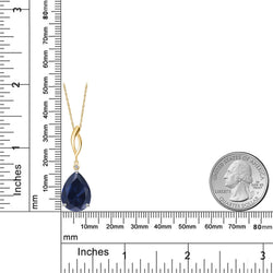 Pendant in 925 Sterling Silver and 10K Yellow Gold