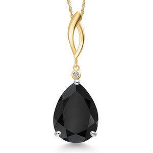 Pendant in 925 Sterling Silver and 10K Yellow Gold