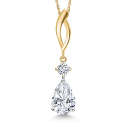 Pendant in 925 Sterling Silver and 10K Yellow Gold