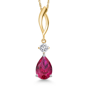 Pendant in 925 Sterling Silver and 10K Yellow Gold