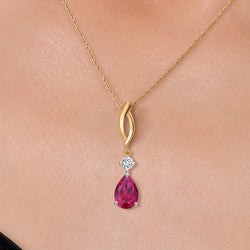 Pendant in 925 Sterling Silver and 10K Yellow Gold