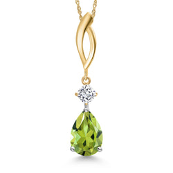 Pendant in 925 Sterling Silver and 10K Yellow Gold