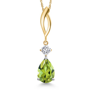 Pendant in 925 Sterling Silver and 10K Yellow Gold