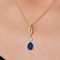 Pendant in 925 Sterling Silver and 10K Yellow Gold