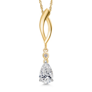 Pendant in 925 Sterling Silver and 10K Yellow Gold