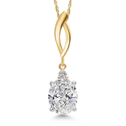 Pendant in 925 Sterling Silver and 10K Yellow Gold